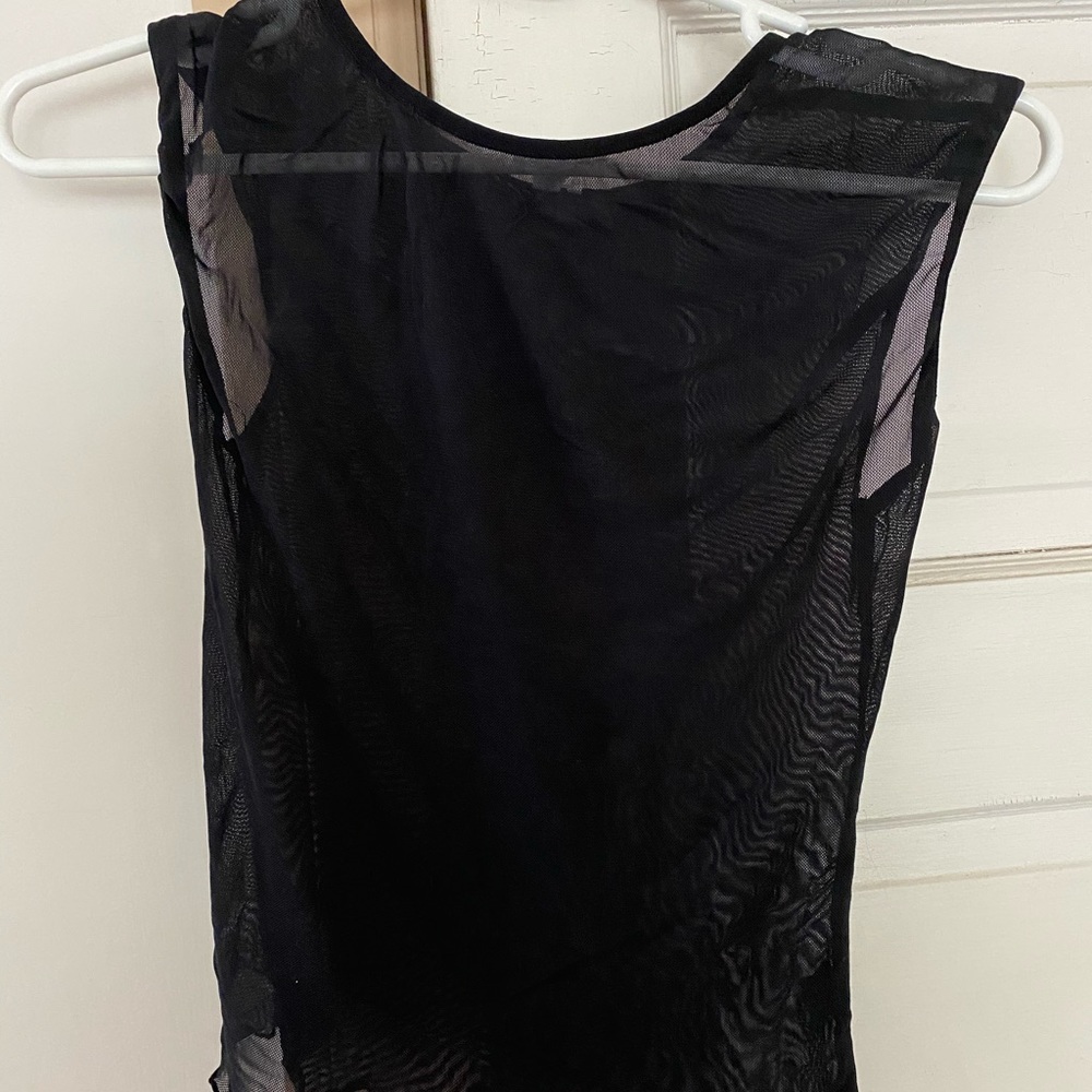 Sheer black shirt